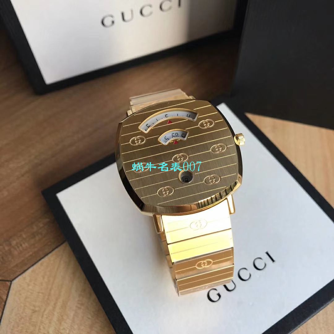 【渠道原单】original Gucci,‌古驰‌新款 Grip‌系列 wrist watch YA157403，YA157401手表 / GUCCIKK19