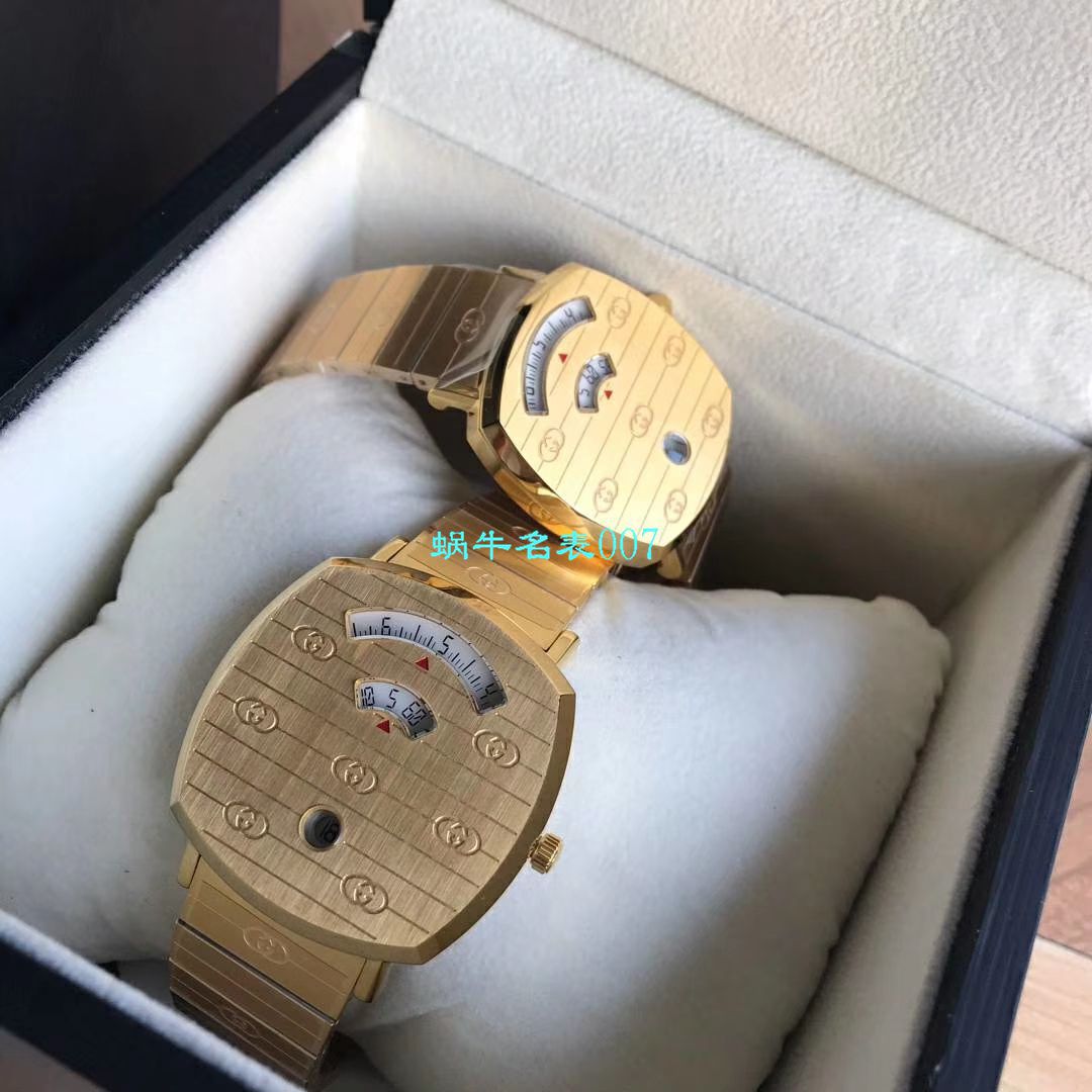 【渠道原单】original Gucci,‌古驰‌新款 Grip‌系列 wrist watch YA157403，YA157401手表 / GUCCIKK19