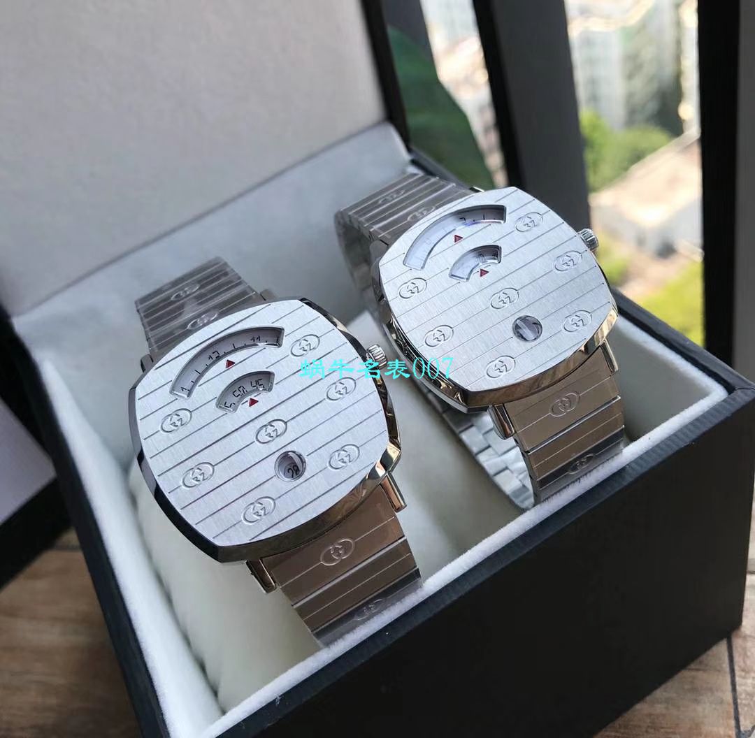 【渠道原单】original Gucci,‌古驰‌新款 Grip‌系列 wrist watch YA157403，YA157401手表 / GUCCIKK19
