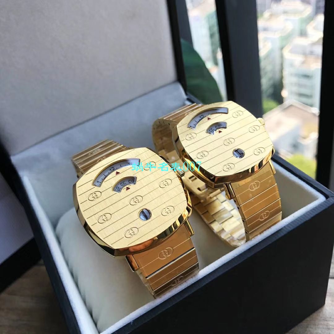 【渠道原单】original Gucci,‌古驰‌新款 Grip‌系列 wrist watch YA157403，YA157401手表 / GUCCIKK19