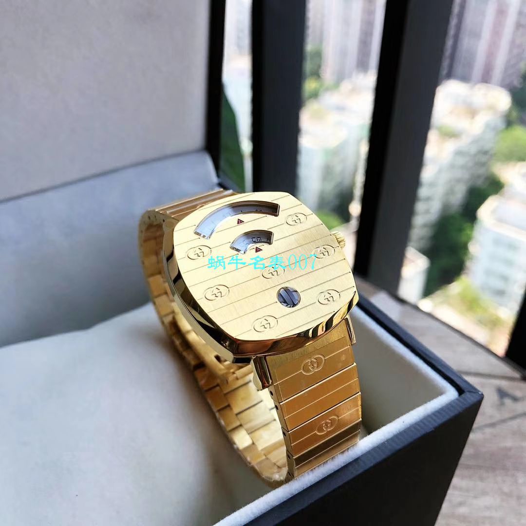【渠道原单】original Gucci,‌古驰‌新款 Grip‌系列 wrist watch YA157403，YA157401手表 / GUCCIKK19
