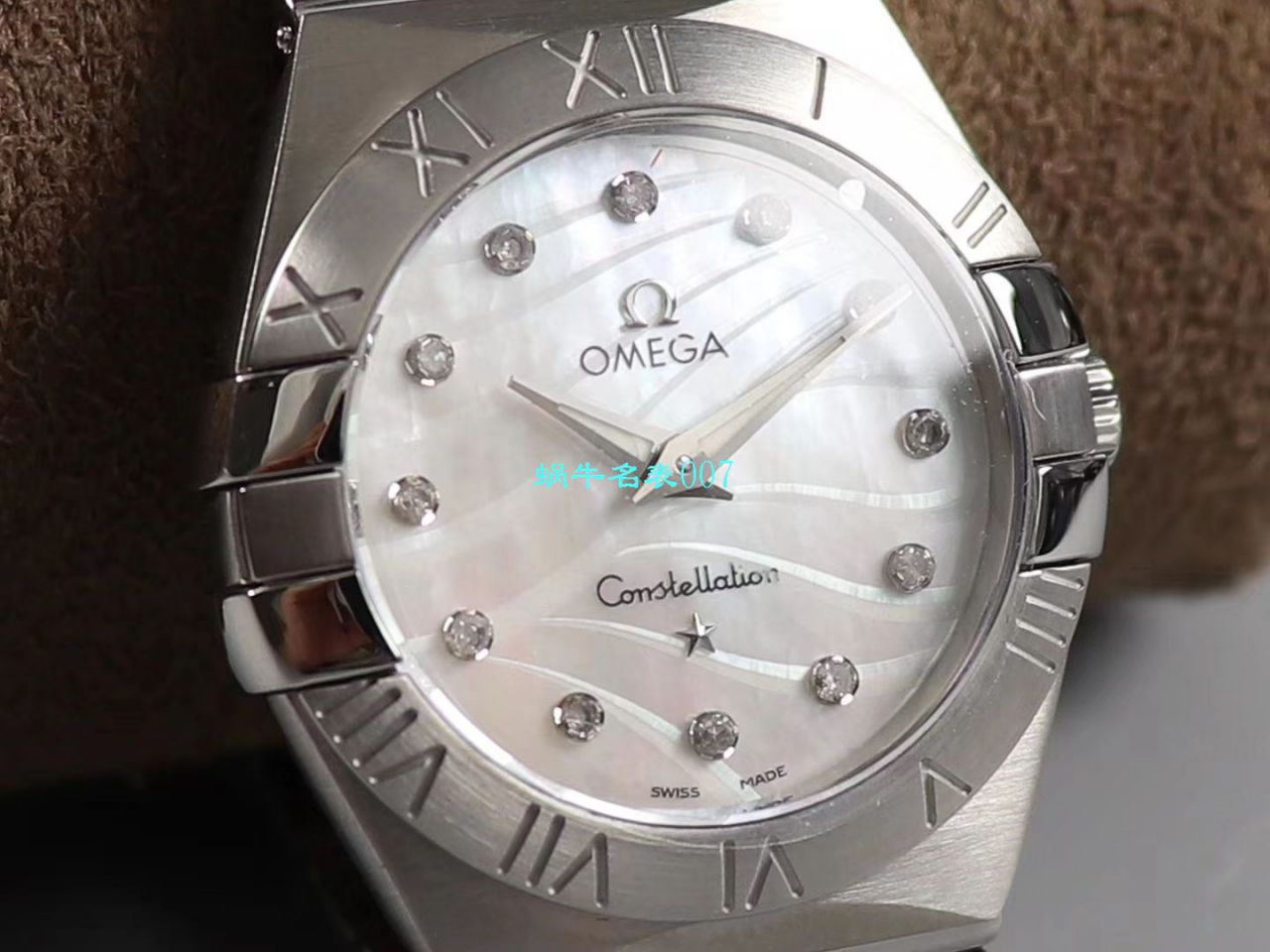 【8848 Factory 官网复刻表】OMEGA女装 Constellation 小号24/27mm 超级版本2粒南非真钻镶嵌字面 / M661