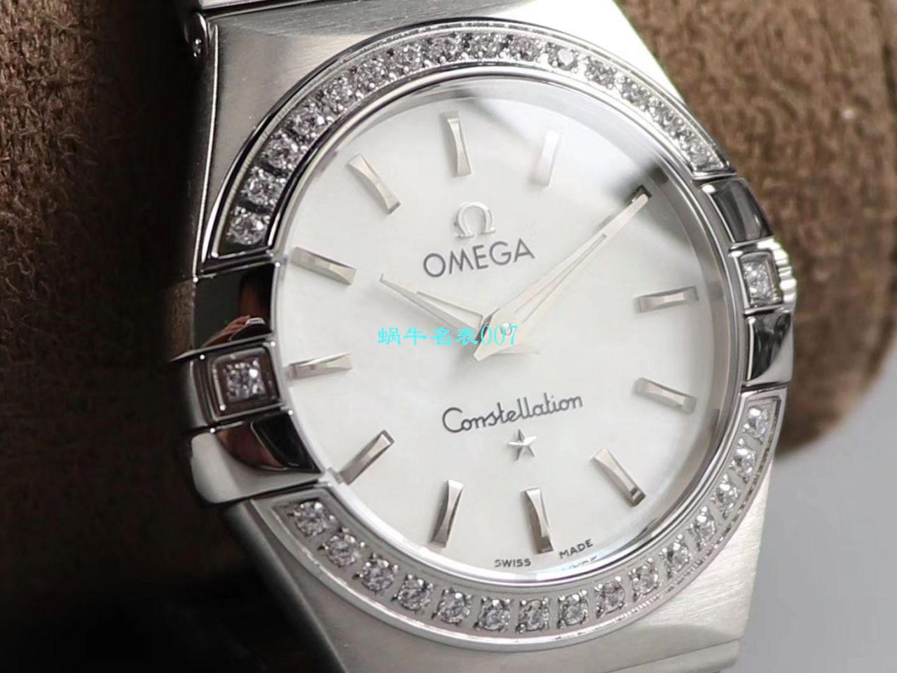 【8848 Factory 官网复刻表】OMEGA女装 Constellation 小号24/27mm 超级版本2粒南非真钻镶嵌字面 / M661