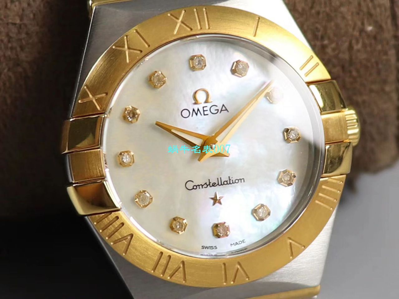 【8848 Factory 官网复刻表】OMEGA女装 Constellation 小号24/27mm 超级版本2粒南非真钻镶嵌字面 / M661