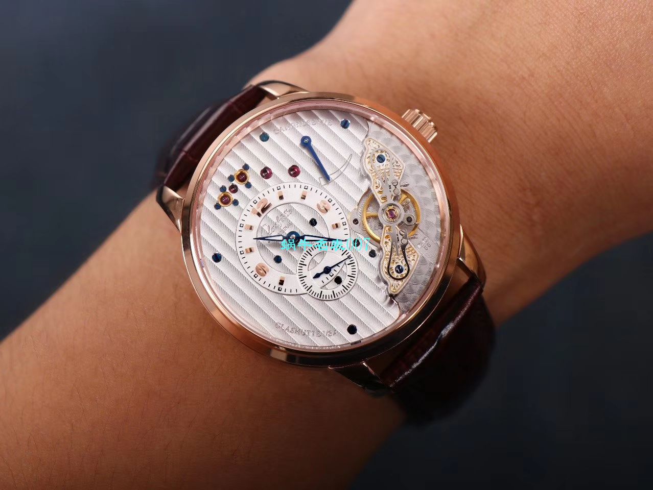 【TZ Factory 超A高仿手表】glashuette original原创偏心系列1-91-02-02-02-30 wrist watch  / GLA059