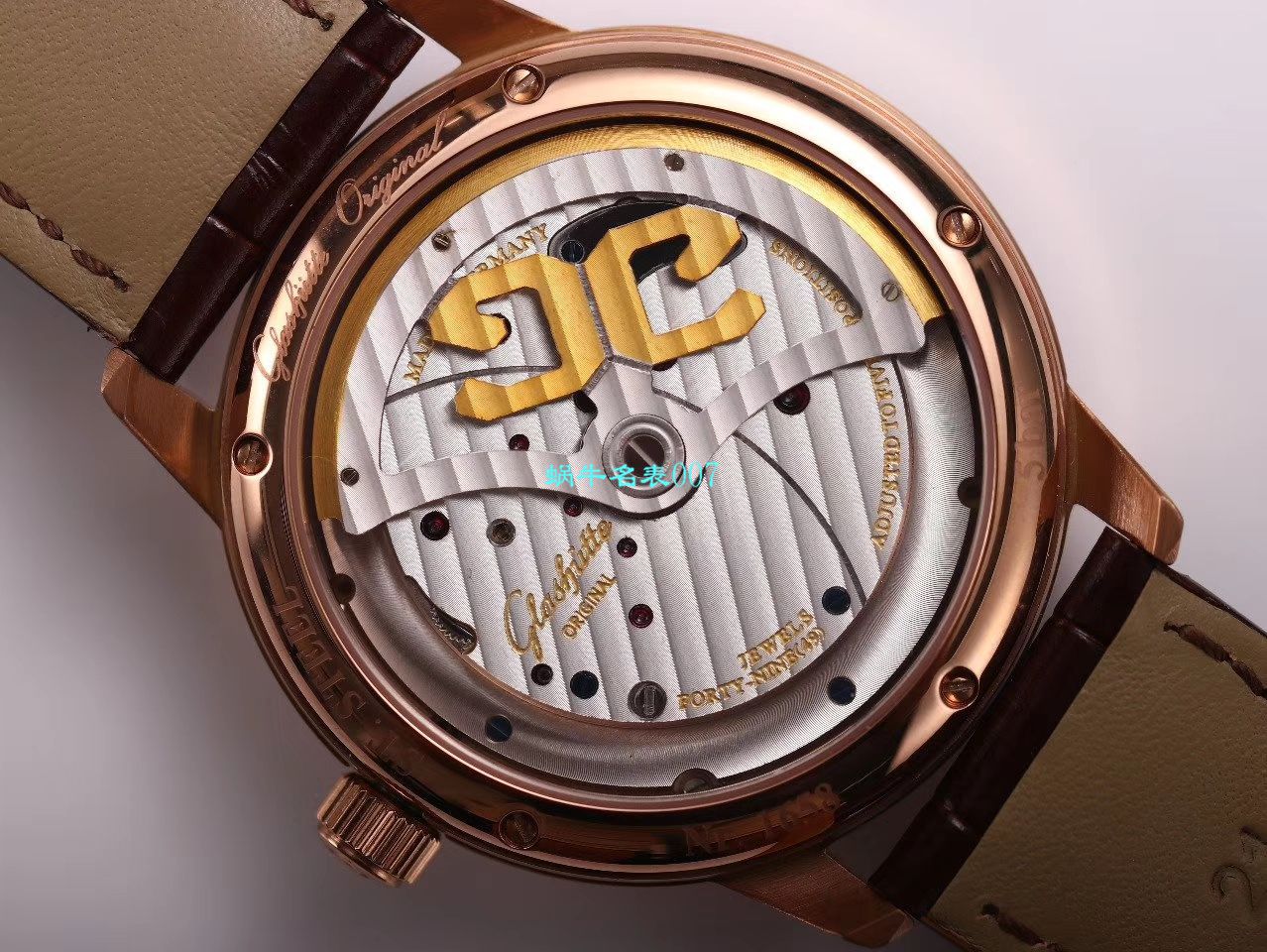【TZ Factory 超A高仿手表】glashuette original原创偏心系列1-91-02-02-02-30 wrist watch  / GLA059