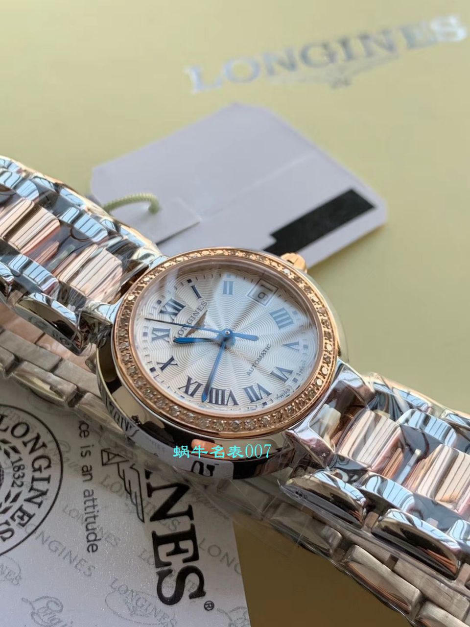 【高端 copy customized 、原单真钻女表】LONGINES  PRIMALUNA心月系列L8.111.5.79.6 wrist watch  / L150
