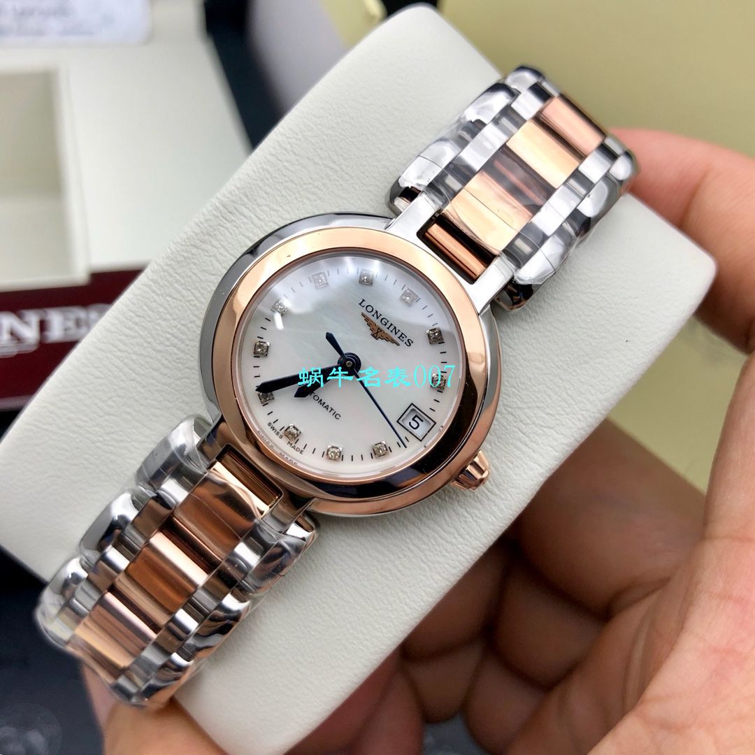 【高端 copy customized 、 Longines 真钻女表】 Longines 心月系列L8.111.5.87.6 wrist watch  