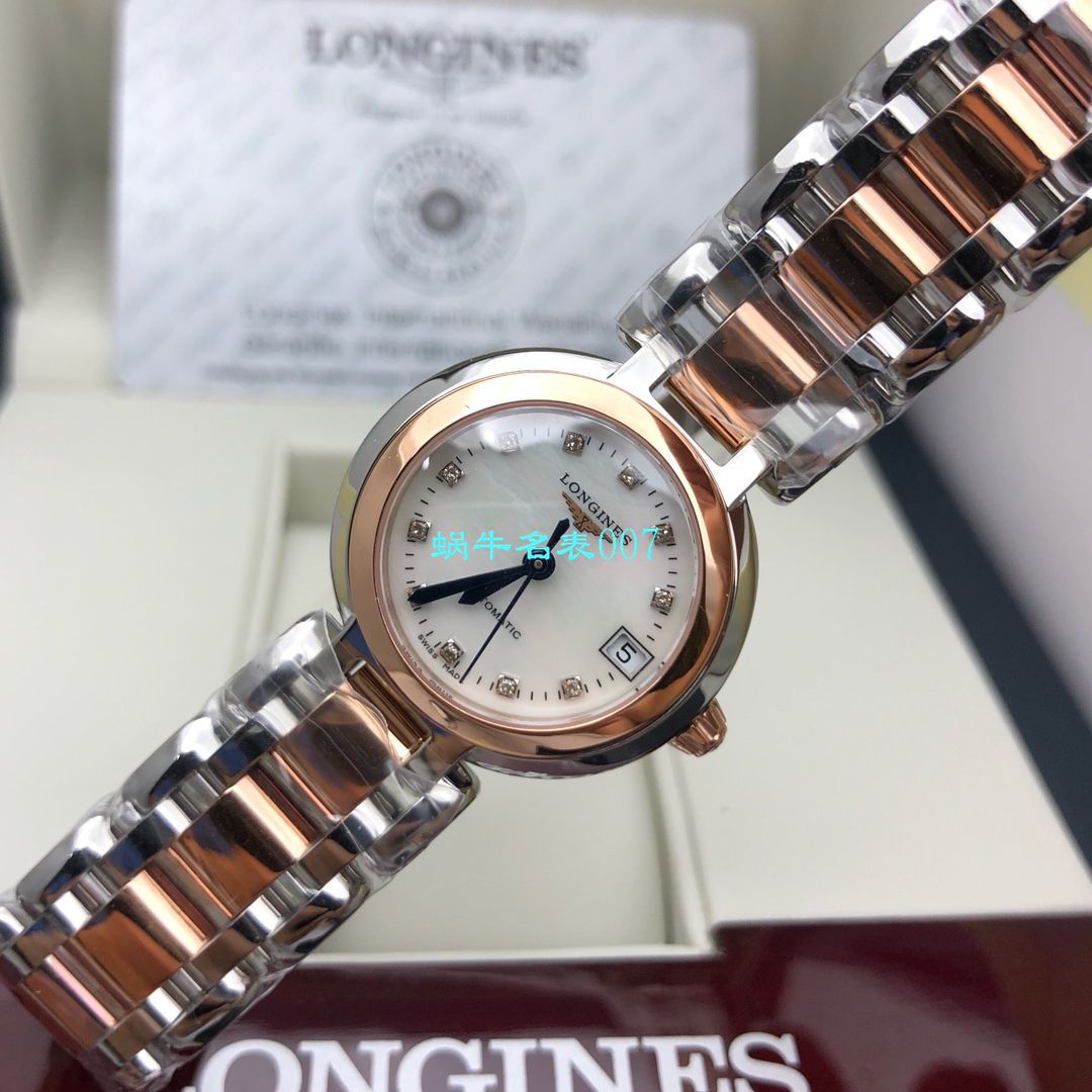 【高端 copy customized 、 Longines 真钻女表】 Longines 心月系列L8.111.5.87.6 wrist watch  