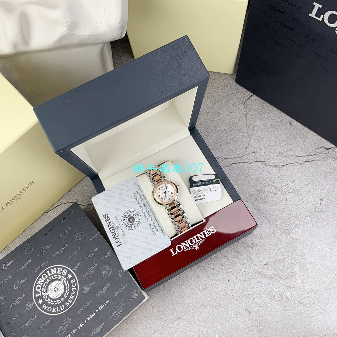 【高端 copy customized 、 Longines 真钻女表】 Longines 心月系列L8.111.5.87.6 wrist watch  