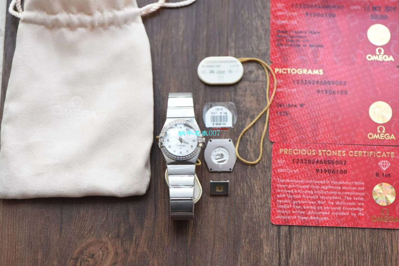 【8848 Factory 超A精仿手表】OMEGA Constellation 女装24、27毫米123.20.27.60.55.001 wrist watch  / M663