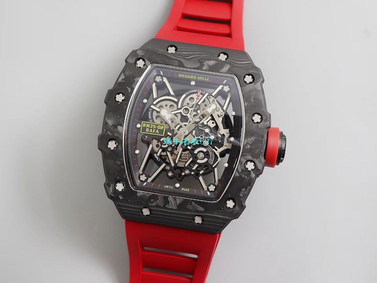 【台湾KV Factory 复刻最强 top 版本表】全新 RICHARD MILLE  RM035最强进口原纹 carbon fiber ＂V3＂升级版 / KV03502V3
