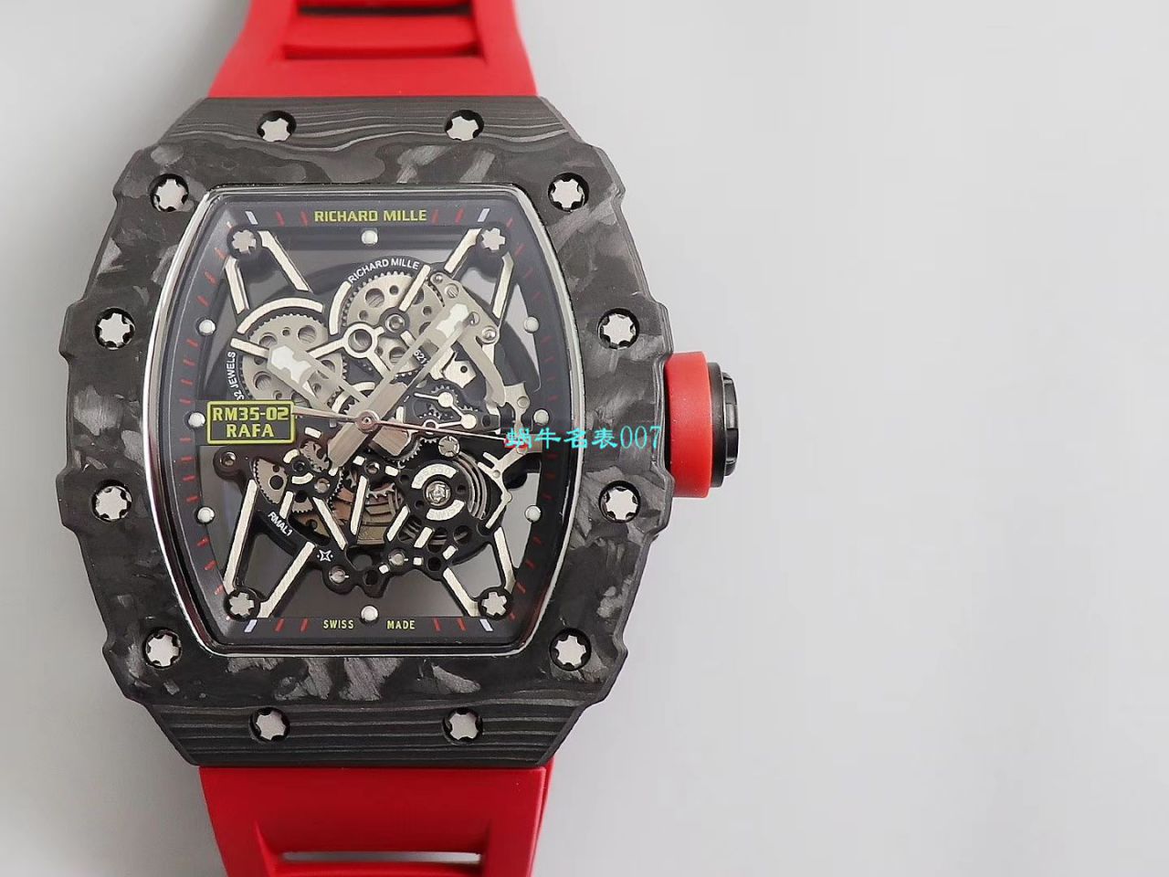 【台湾KV Factory 复刻最强 top 版本表】全新 RICHARD MILLE  RM035最强进口原纹 carbon fiber ＂V3＂升级版 / KV03502V3