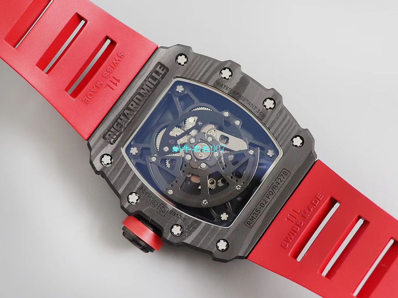 【台湾KV Factory 复刻最强 top 版本表】全新 RICHARD MILLE  RM035最强进口原纹 carbon fiber ＂V3＂升级版 / KV03502V3