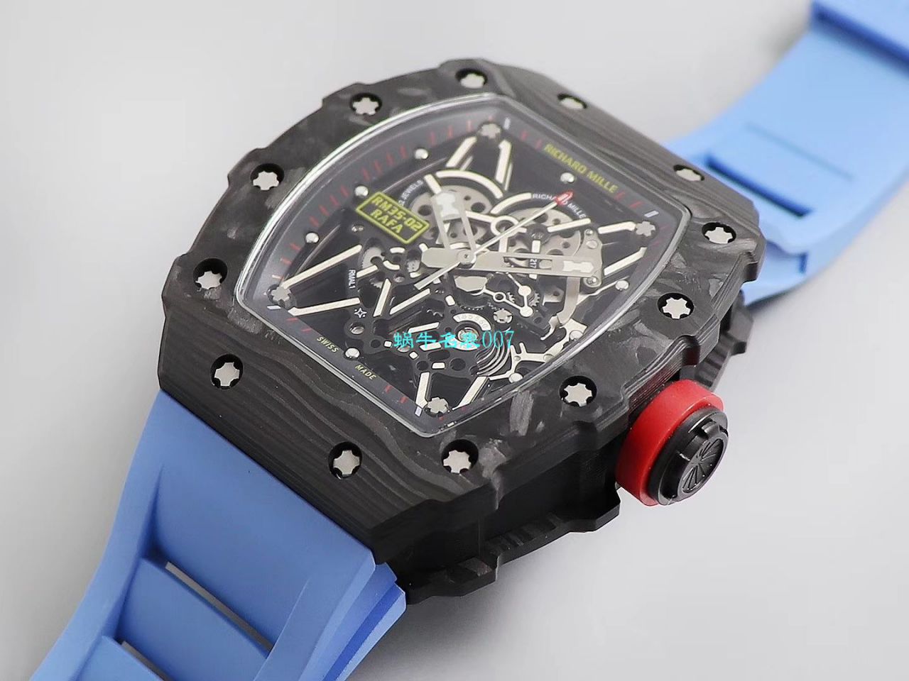 【台湾KV Factory 复刻最强 top 版本表】全新 RICHARD MILLE  RM035最强进口原纹 carbon fiber ＂V3＂升级版 / KV03502V3