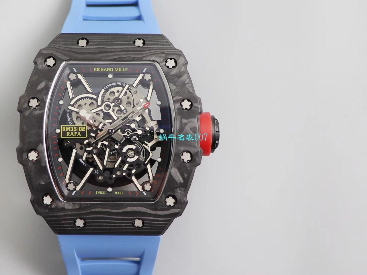 【台湾KV Factory 复刻最强 top 版本表】全新 RICHARD MILLE  RM035最强进口原纹 carbon fiber ＂V3＂升级版 / KV03502V3