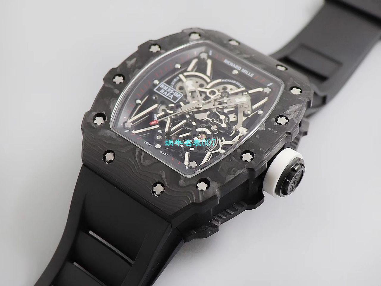 【台湾KV Factory 复刻最强 top 版本表】全新 RICHARD MILLE  RM035最强进口原纹 carbon fiber ＂V3＂升级版 / KV03502V3