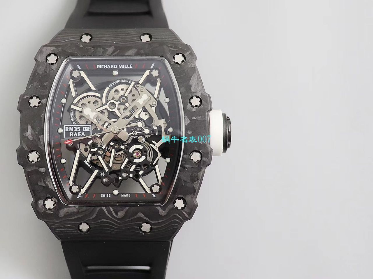【台湾KV Factory 复刻最强 top 版本表】全新 RICHARD MILLE  RM035最强进口原纹 carbon fiber ＂V3＂升级版 / KV03502V3