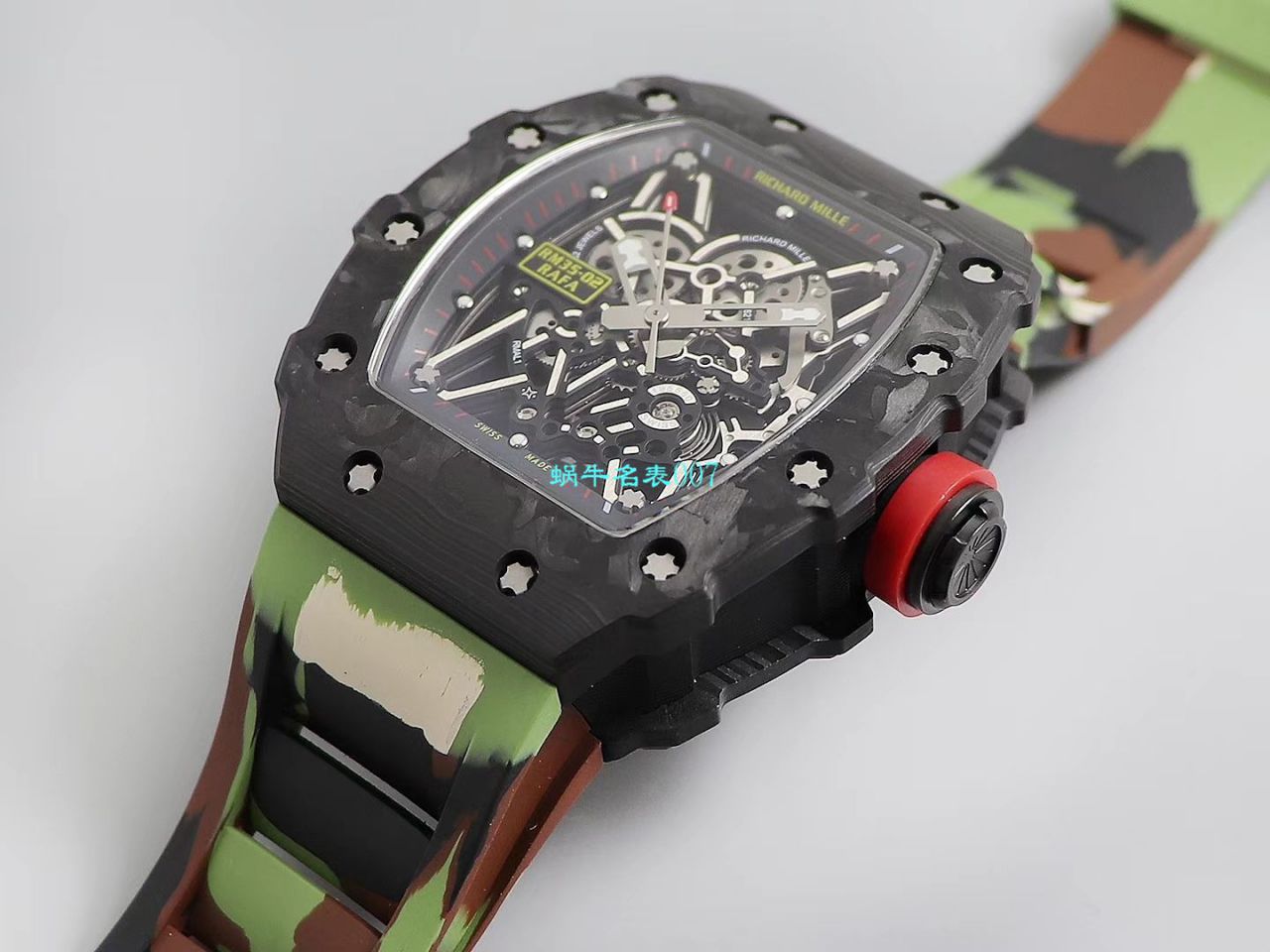 【台湾KV Factory 复刻最强 top 版本表】全新 RICHARD MILLE  RM035最强进口原纹 carbon fiber ＂V3＂升级版 / KV03502V3