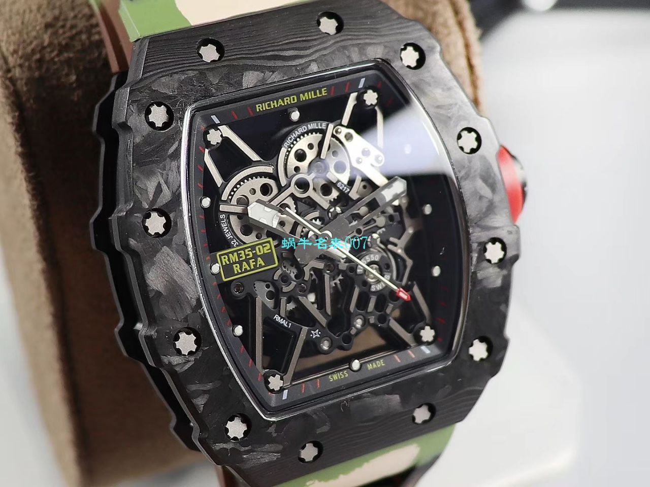【台湾KV Factory 复刻最强 top 版本表】全新 RICHARD MILLE  RM035最强进口原纹 carbon fiber ＂V3＂升级版 / KV03502V3