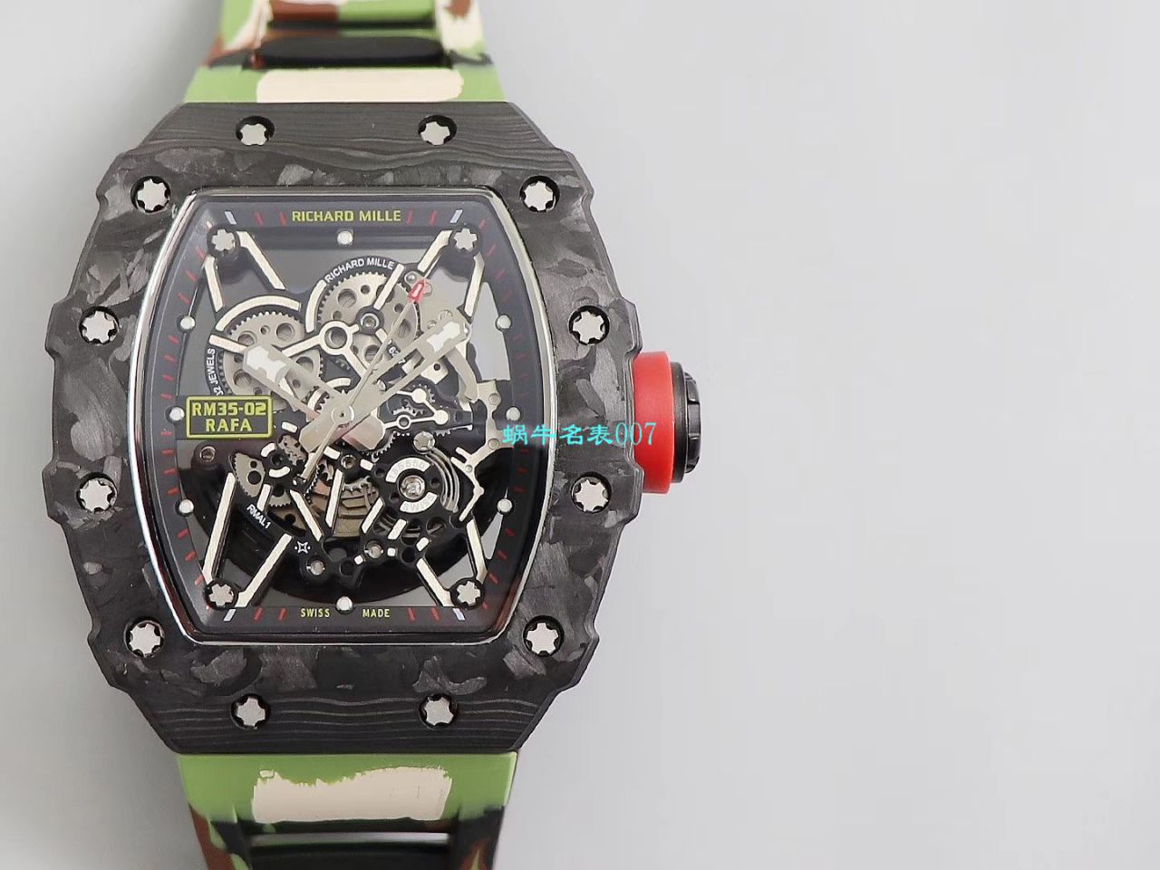 【台湾KV Factory 复刻最强 top 版本表】全新 RICHARD MILLE  RM035最强进口原纹 carbon fiber ＂V3＂升级版 / KV03502V3
