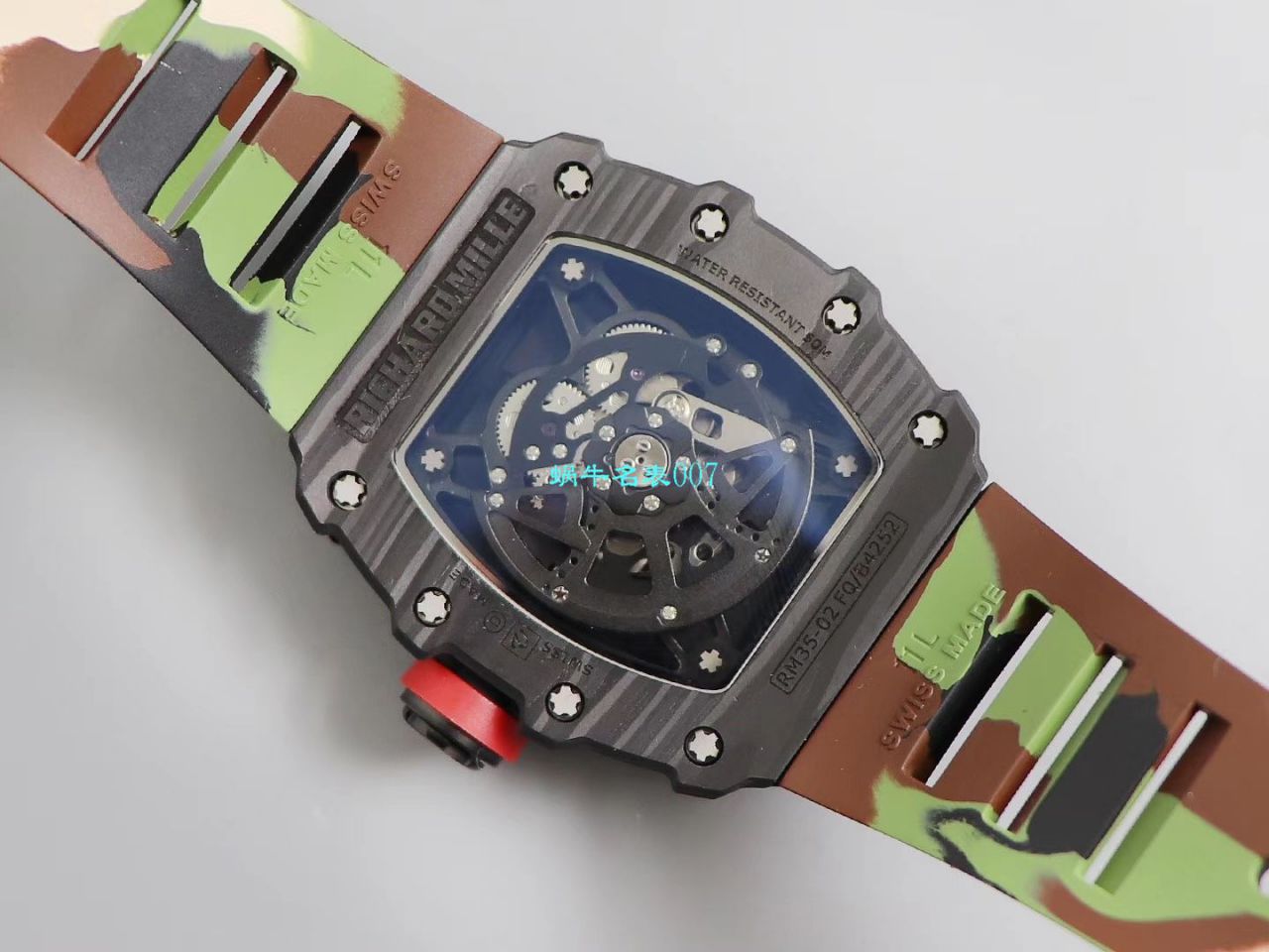 【台湾KV Factory 复刻最强 top 版本表】全新 RICHARD MILLE  RM035最强进口原纹 carbon fiber ＂V3＂升级版 / KV03502V3