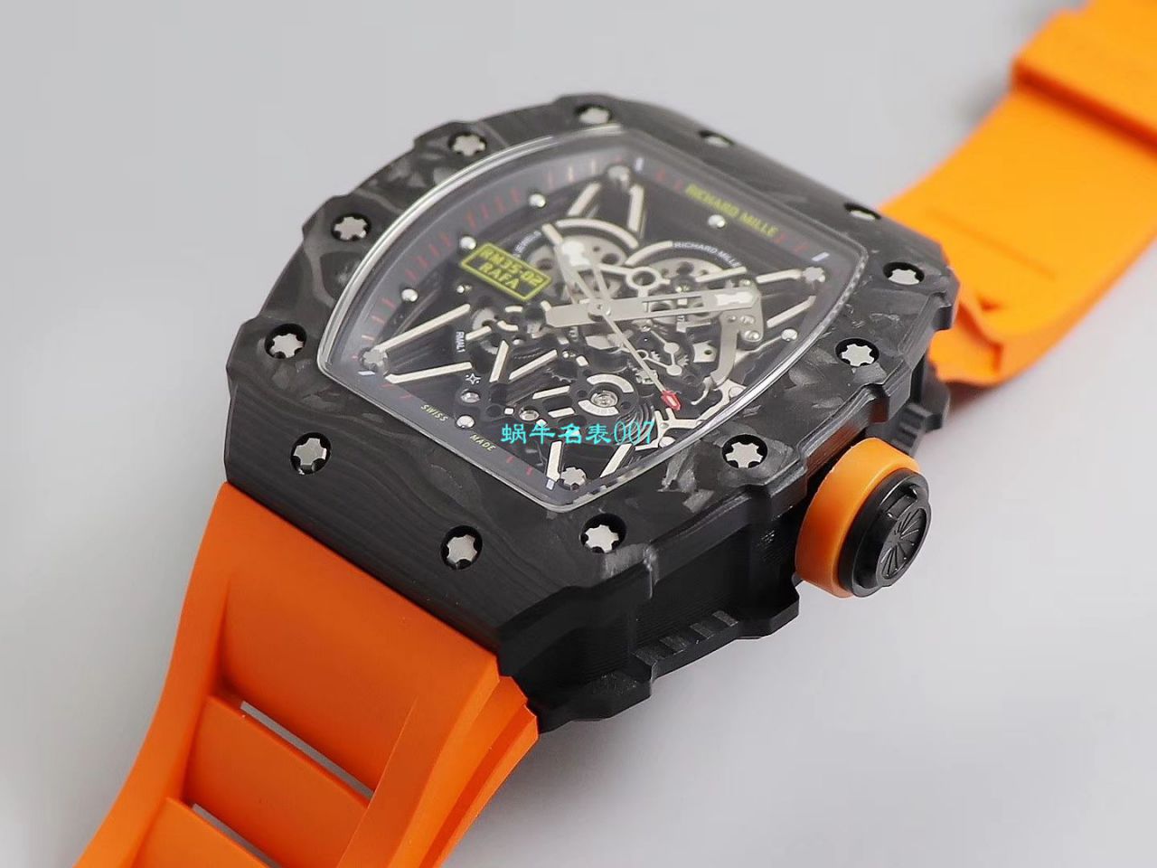 【台湾KV Factory 复刻最强 top 版本表】全新 RICHARD MILLE  RM035最强进口原纹 carbon fiber ＂V3＂升级版 / KV03502V3