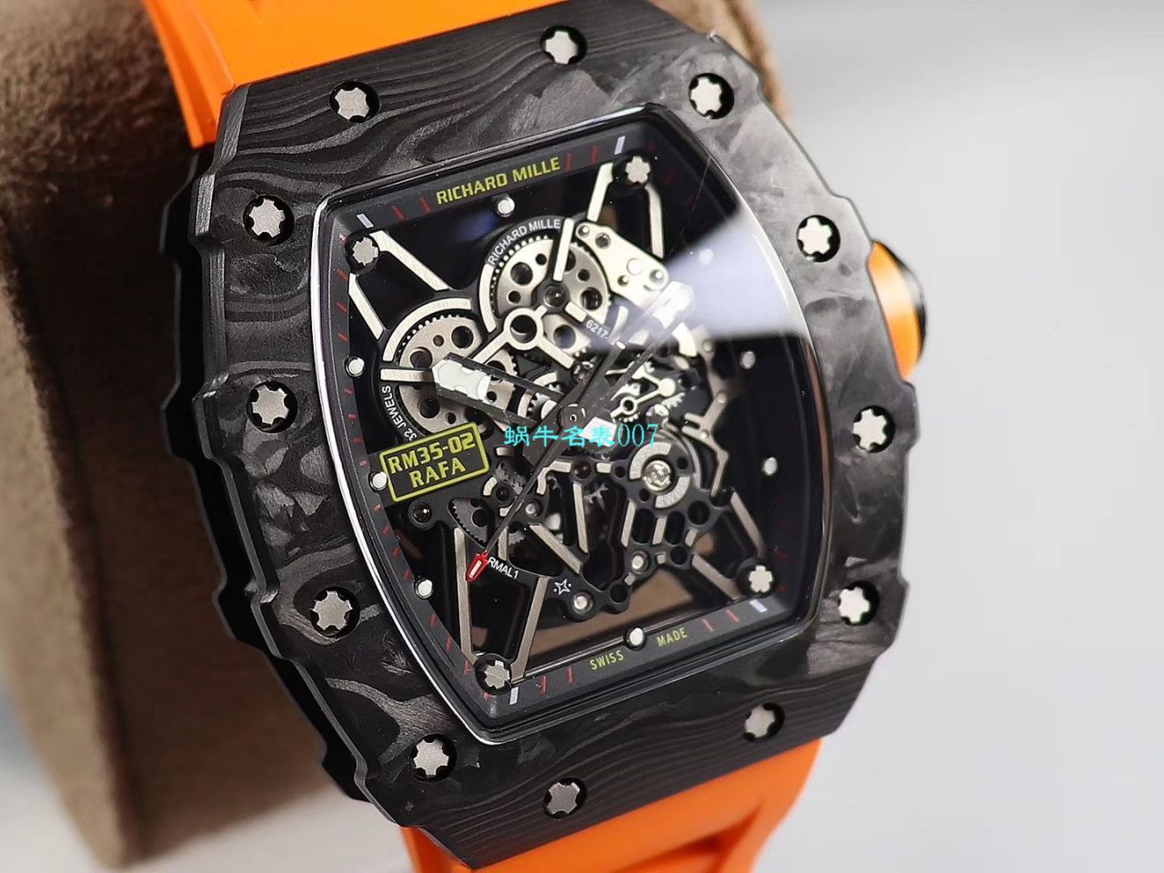 【台湾KV Factory 复刻最强 top 版本表】全新 RICHARD MILLE  RM035最强进口原纹 carbon fiber ＂V3＂升级版 / KV03502V3