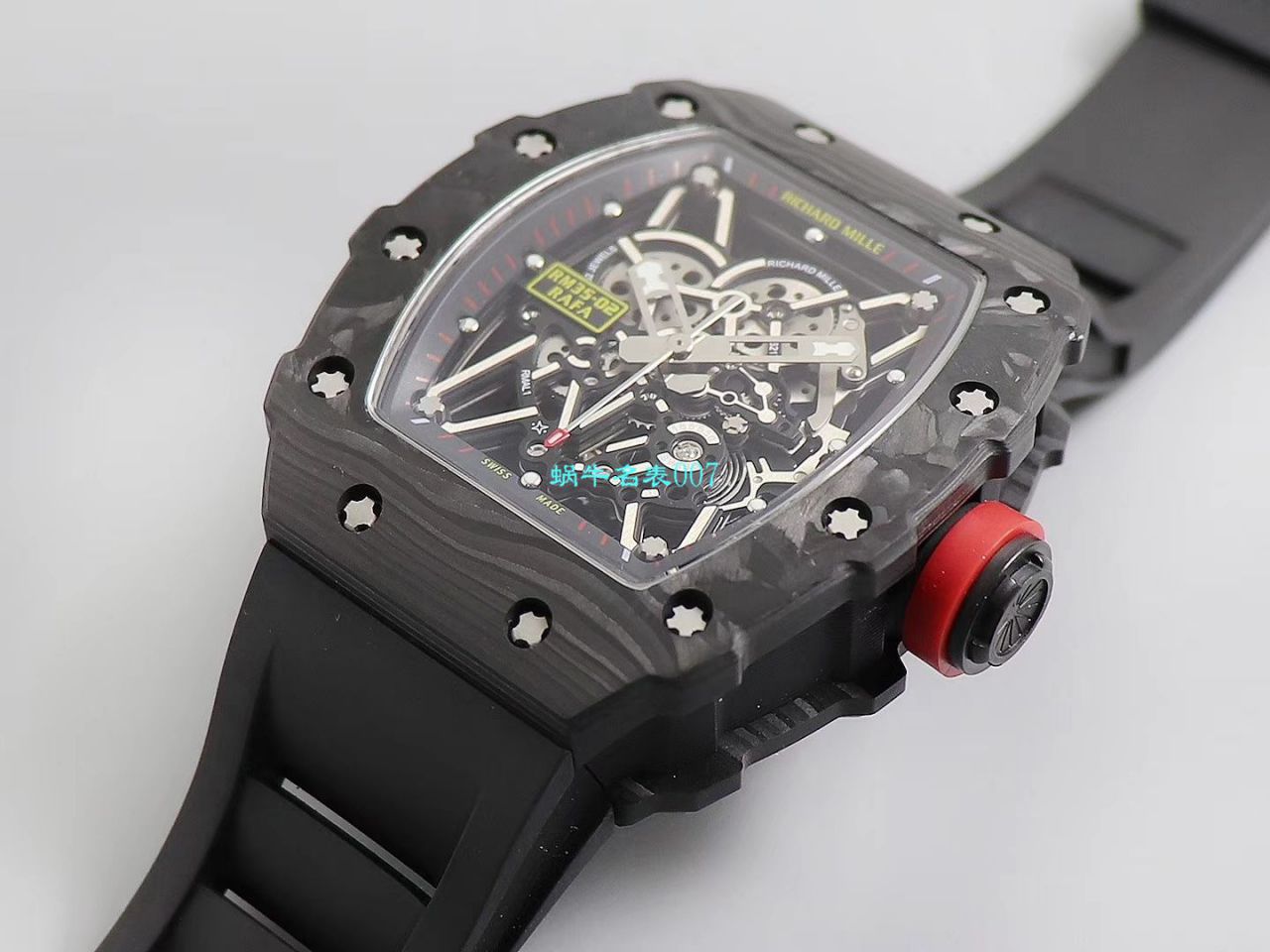 【台湾KV Factory 复刻最强 top 版本表】全新 RICHARD MILLE  RM035最强进口原纹 carbon fiber ＂V3＂升级版 / KV03502V3