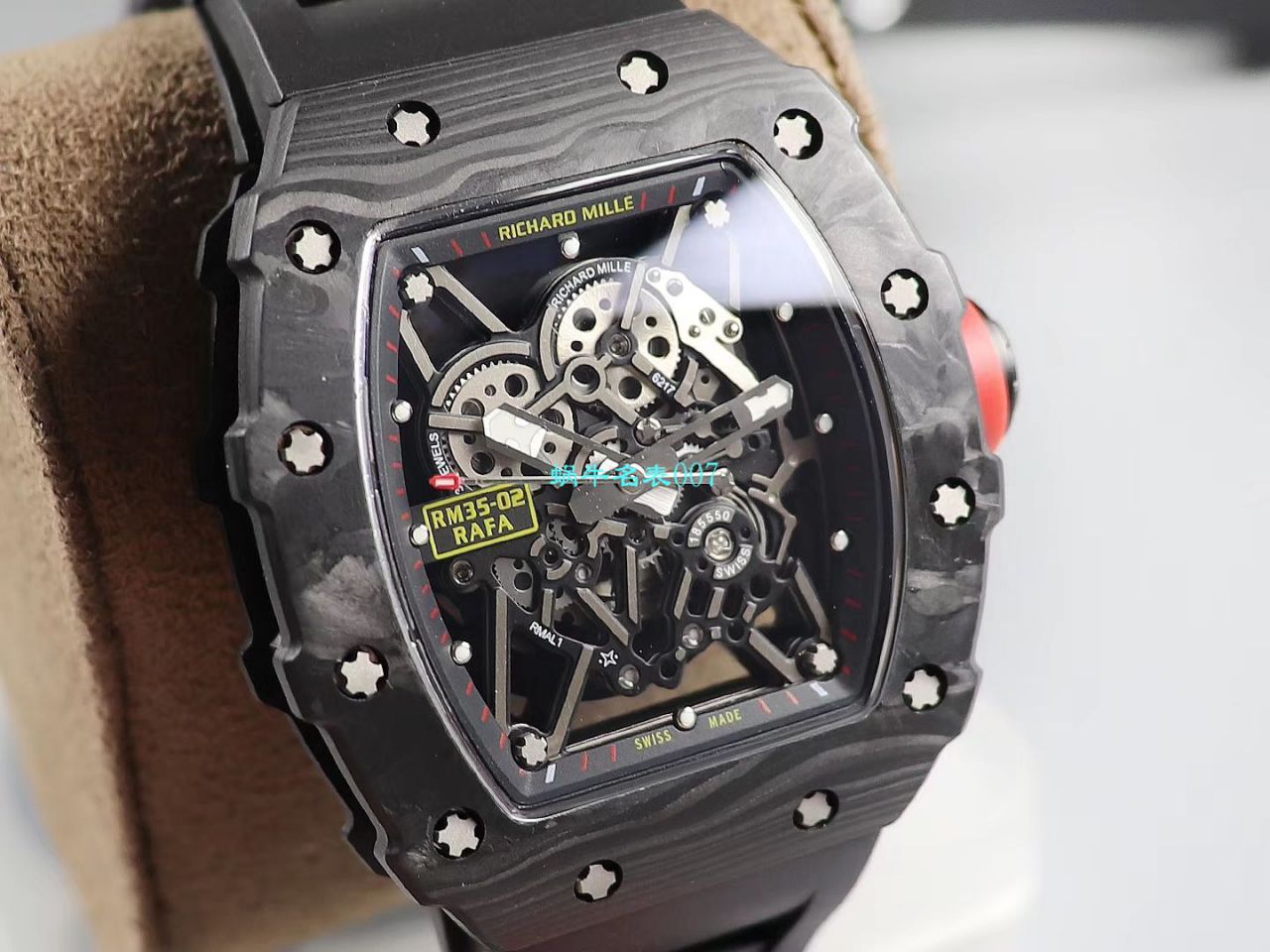 【台湾KV Factory 复刻最强 top 版本表】全新 RICHARD MILLE  RM035最强进口原纹 carbon fiber ＂V3＂升级版 / KV03502V3