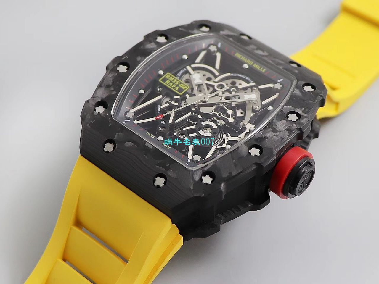 【台湾KV Factory 复刻最强 top 版本表】全新 RICHARD MILLE  RM035最强进口原纹 carbon fiber ＂V3＂升级版 / KV03502V3