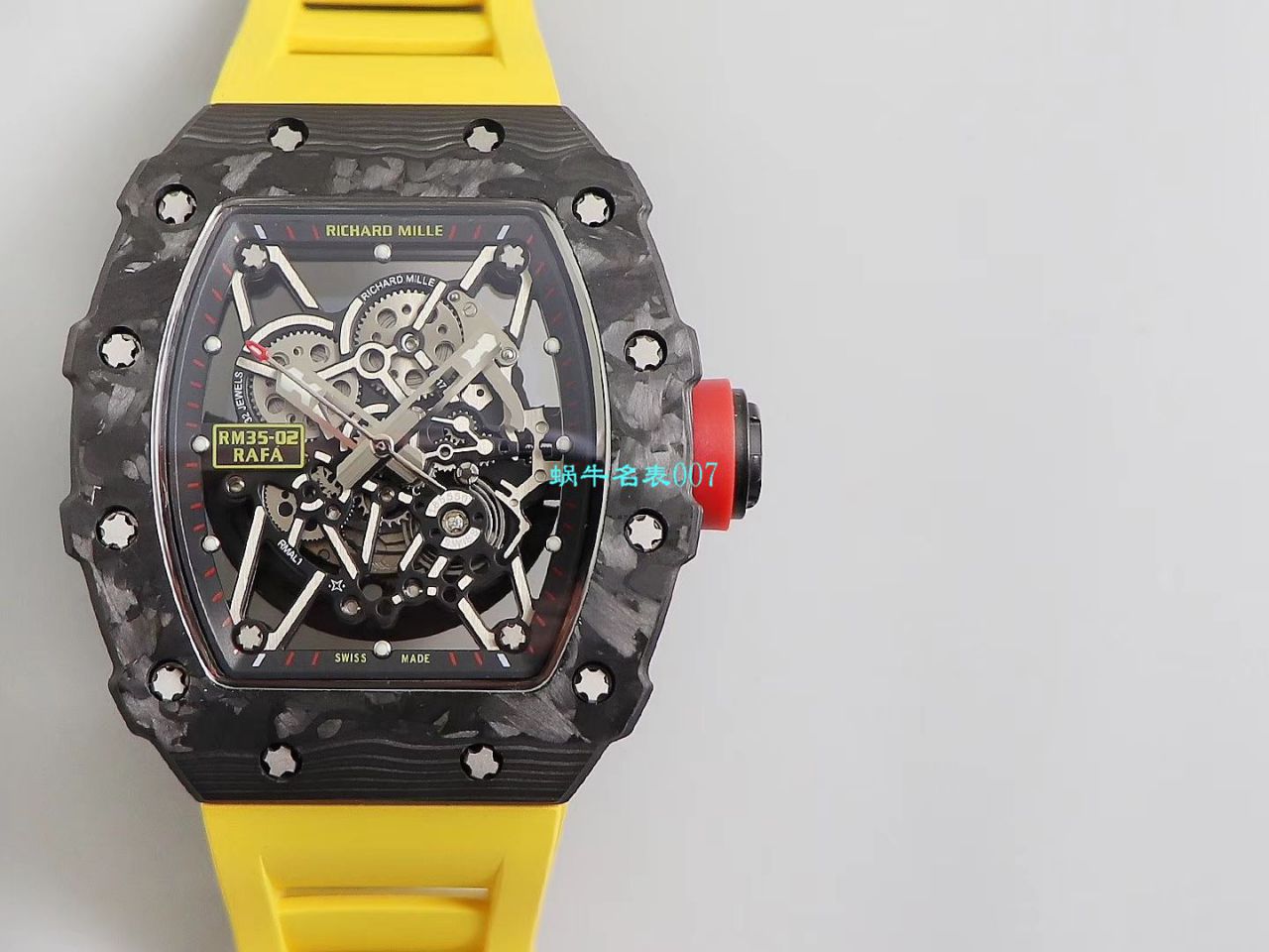 【台湾KV Factory 复刻最强 top 版本表】全新 RICHARD MILLE  RM035最强进口原纹 carbon fiber ＂V3＂升级版 / KV03502V3