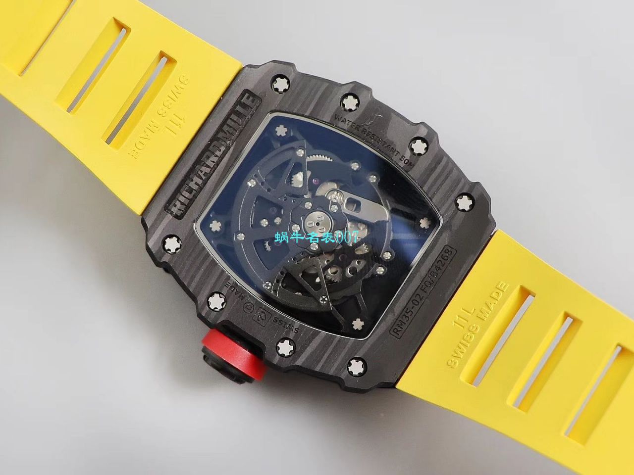 【台湾KV Factory 复刻最强 top 版本表】全新 RICHARD MILLE  RM035最强进口原纹 carbon fiber ＂V3＂升级版 / KV03502V3