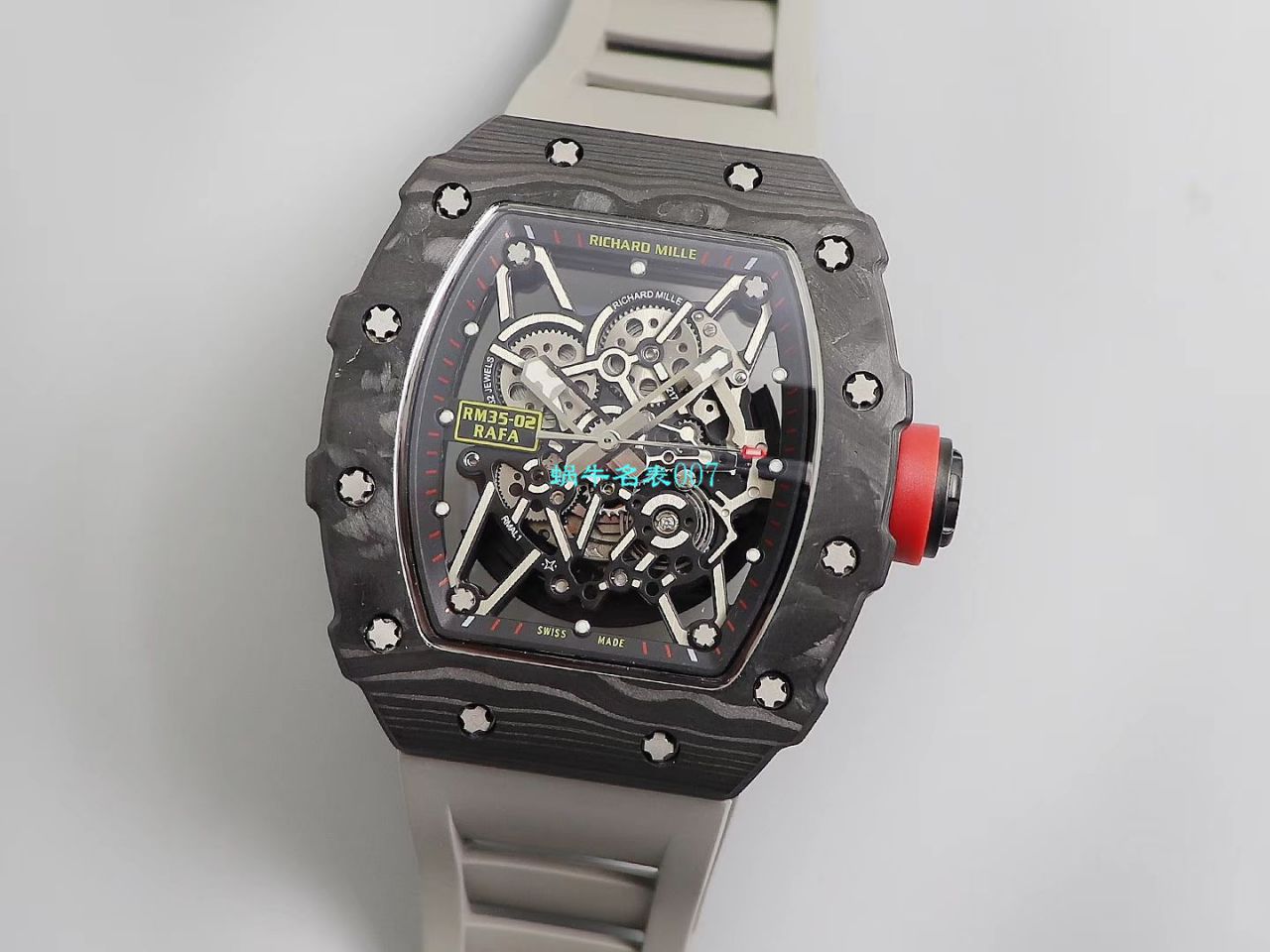 【台湾KV Factory 复刻最强 top 版本表】全新 RICHARD MILLE  RM035最强进口原纹 carbon fiber ＂V3＂升级版 / KV03502V3