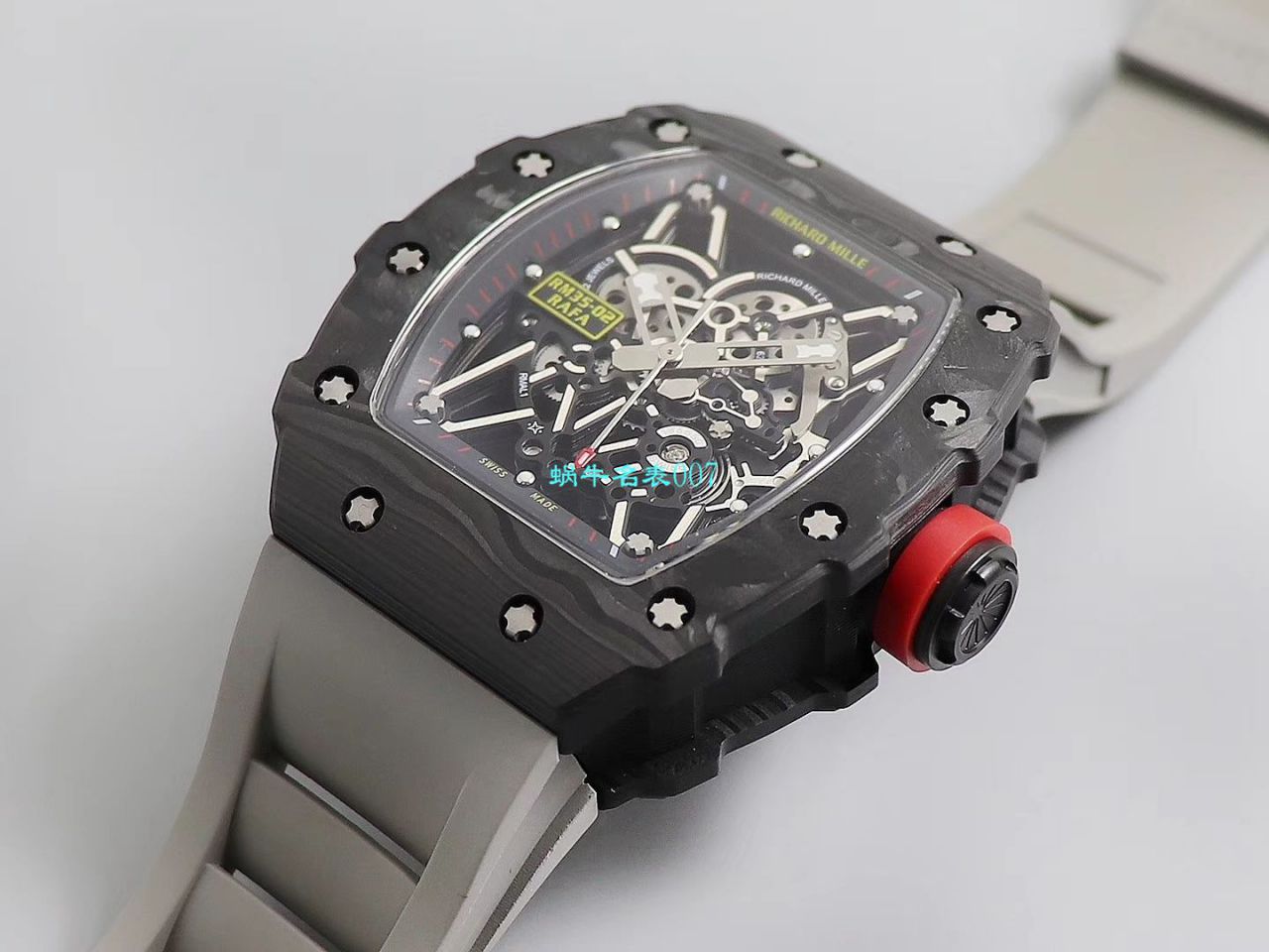 【台湾KV Factory 复刻最强 top 版本表】全新 RICHARD MILLE  RM035最强进口原纹 carbon fiber ＂V3＂升级版 / KV03502V3