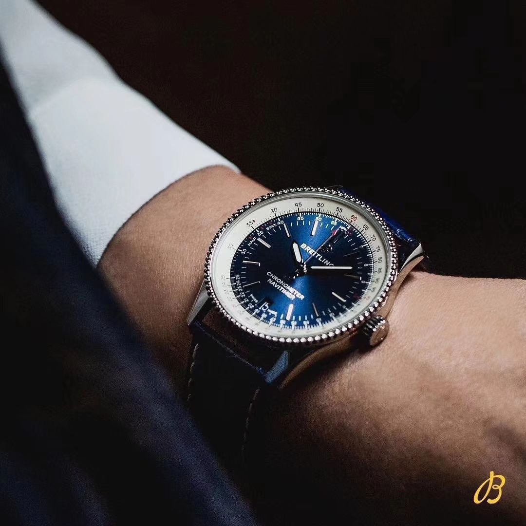 【 Video analysis KOR Factory Breitling超A高仿手表】 Breitling 38MM航空计时1系列A17325241B1A1 wrist watch  / BL129