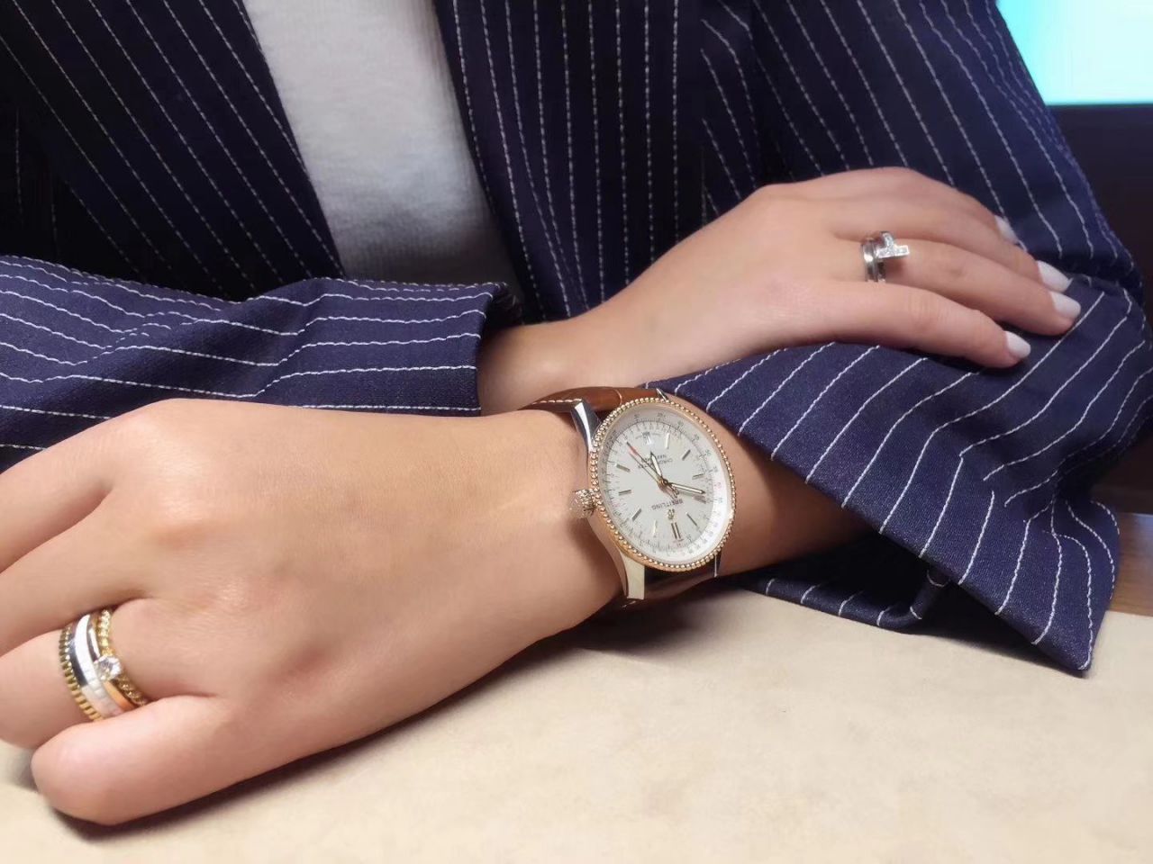 【 Video analysis KOR Factory Breitling超A高仿手表】 Breitling 38MM航空计时1系列A17325241B1A1 wrist watch  / BL129