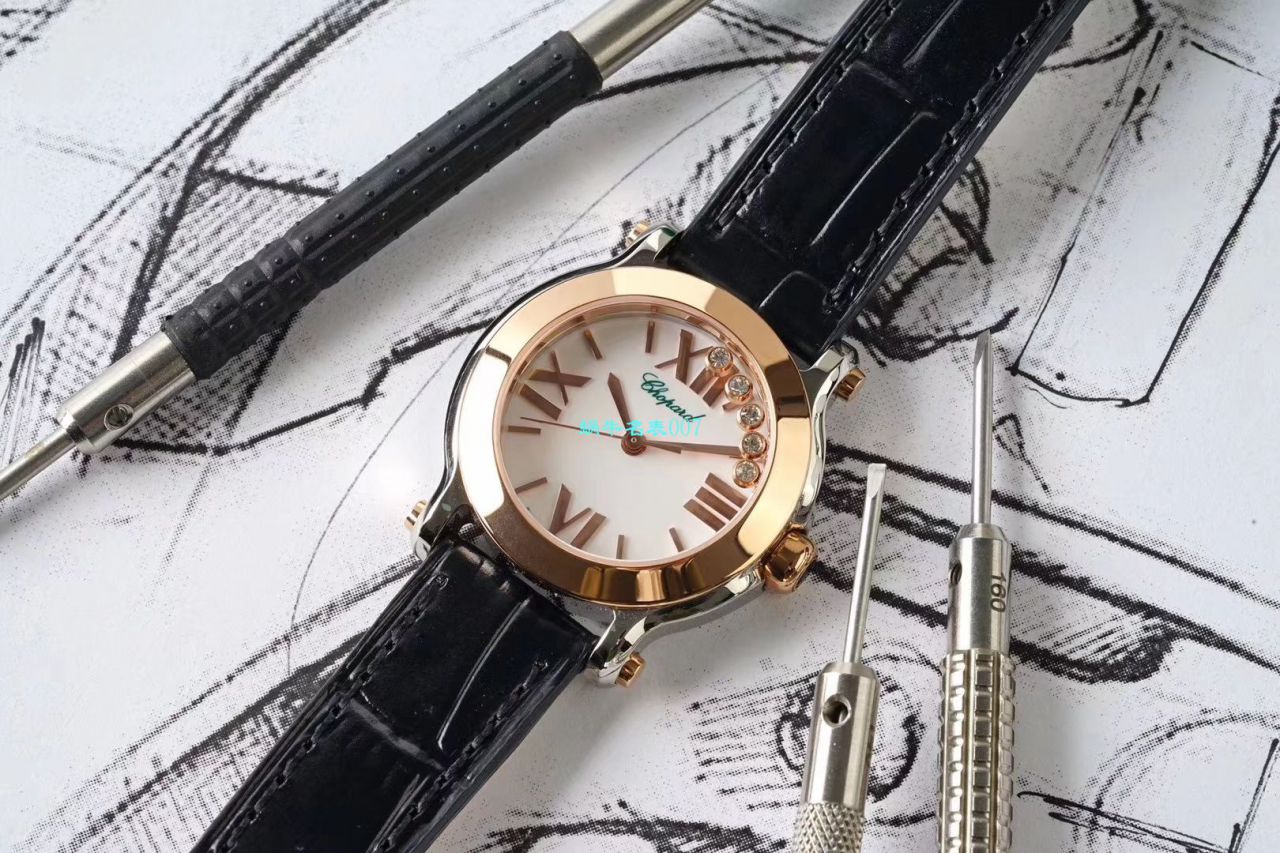 【ZF Factory 复刻高仿女表】 Chopard HAPPY DIAMONDS系列278509-6001，278509-3001 wrist watch  