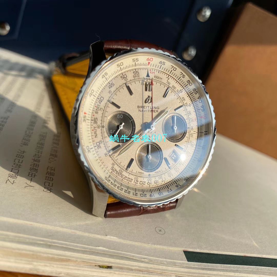 【渠道原单百年经典！】 Breitling 航空计时1B01计时 wrist watch 43系列AB0121211G1P1 wrist watch  / BL138