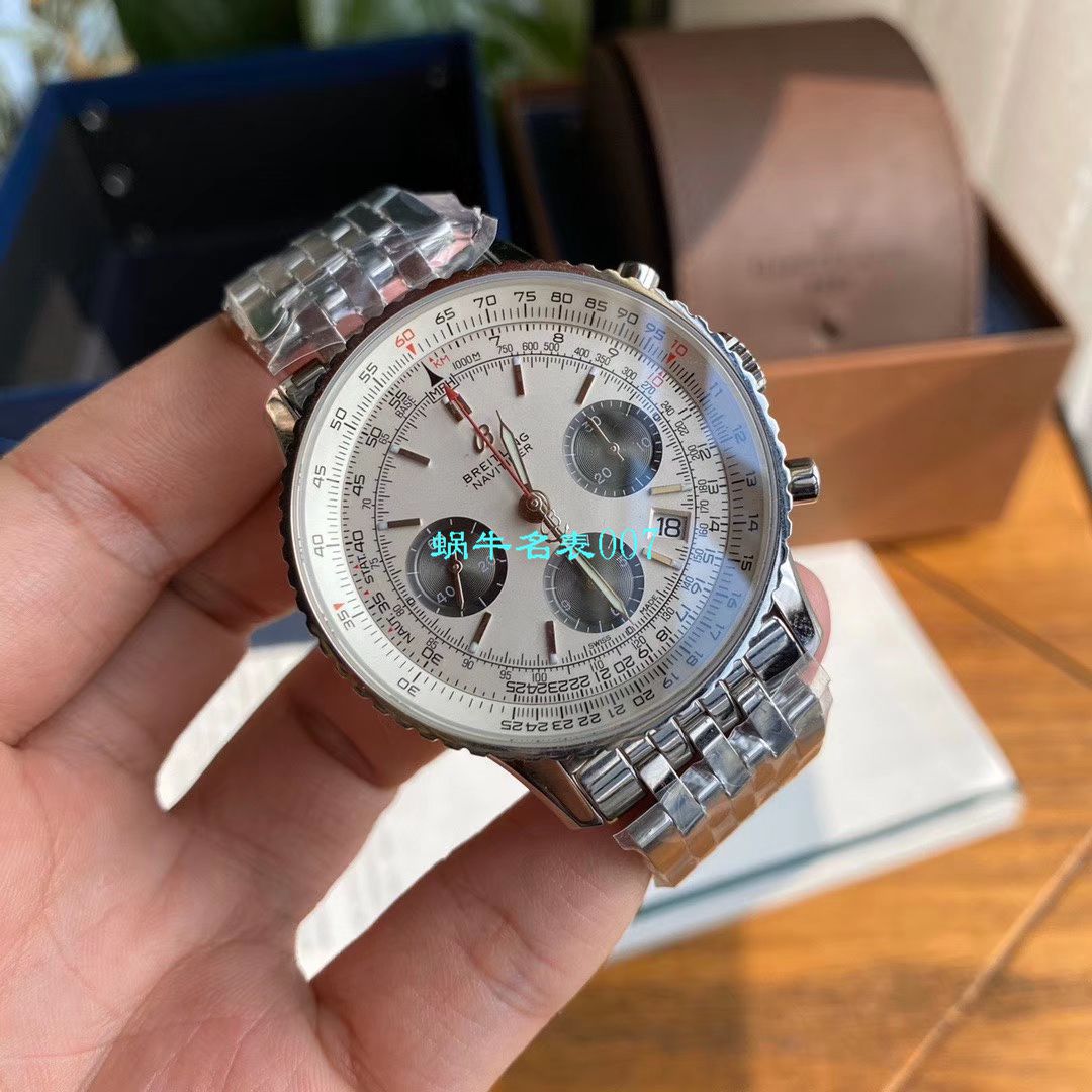 【渠道原单百年经典！】 Breitling 航空计时1B01计时 wrist watch 43系列AB0121211G1P1 wrist watch  / BL138