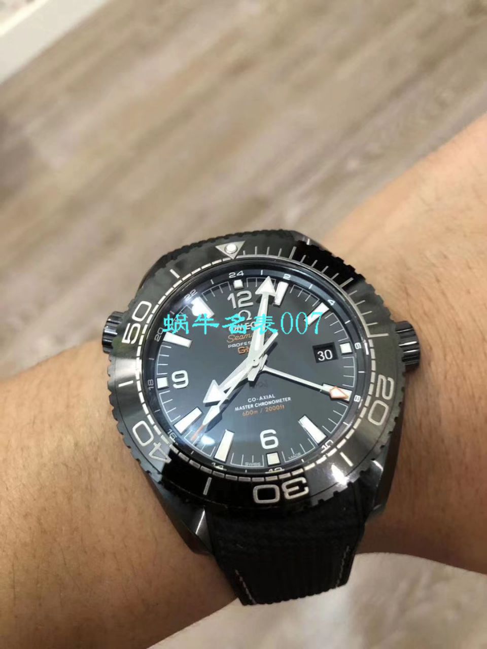 VSOMEGA全黑 Composite 海洋宇宙600米 “深海之黑”一比一超A高仿手表215.92.46.22.01.001 wrist watch  / M370