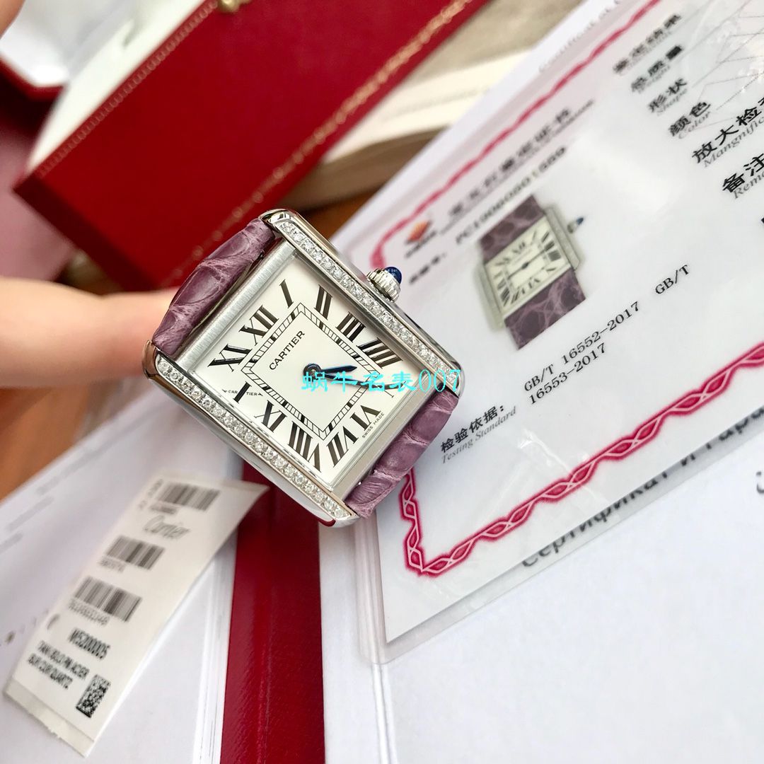 【高端 copy customized 真钻】 Cartier  坦克系列WJTA0015 wrist watch 女士 / K189