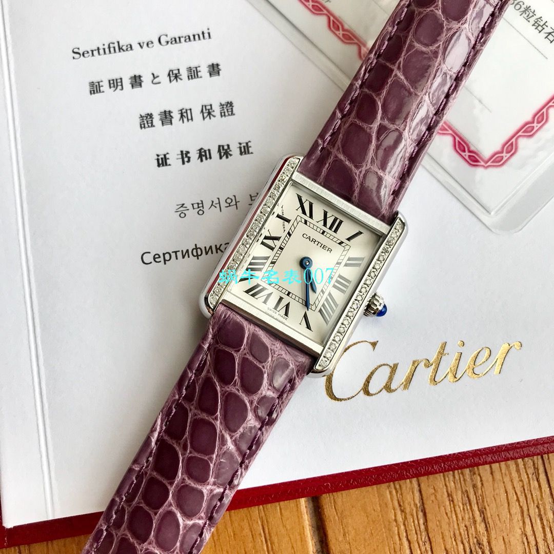 【高端 copy customized 真钻】 Cartier  坦克系列WJTA0015 wrist watch 女士 / K189