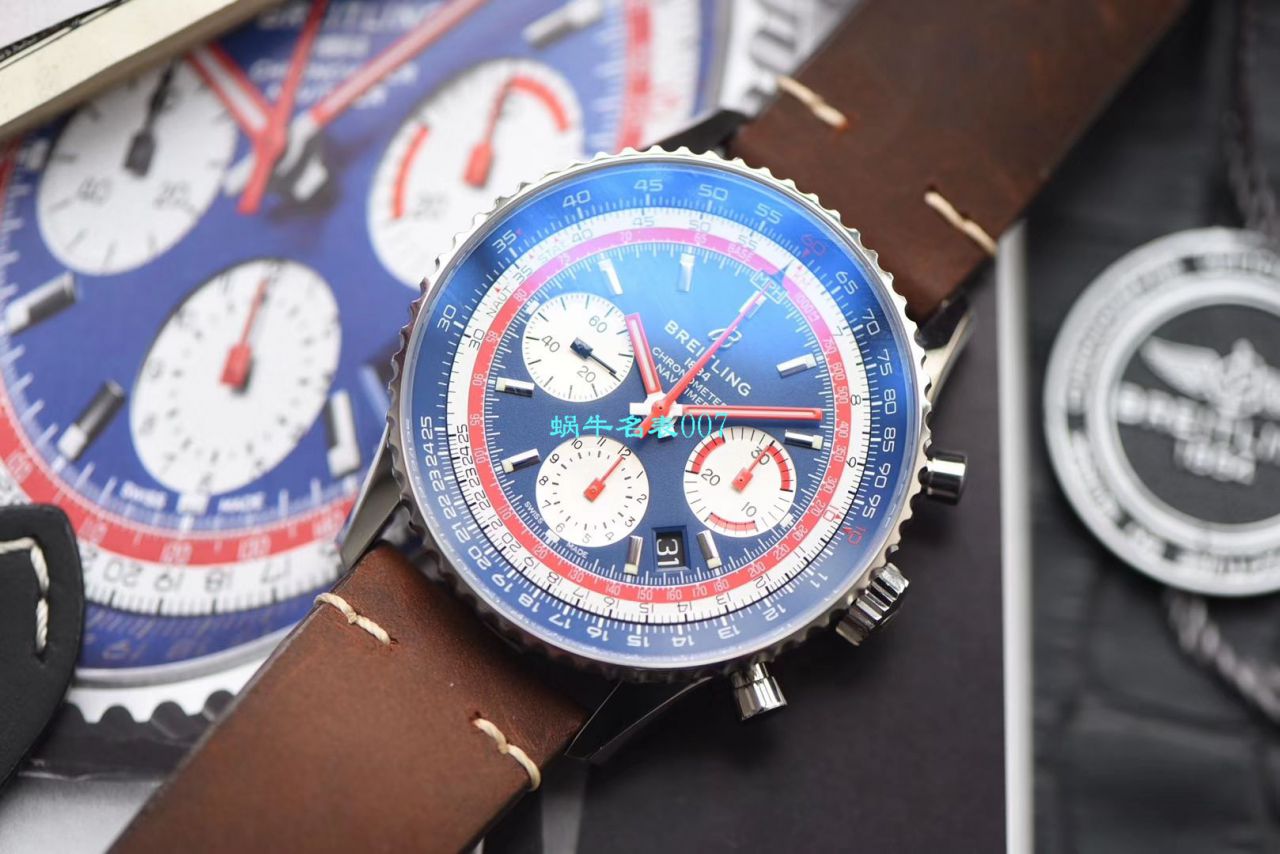【V9 Factory 1:1精仿手表】 Breitling 航空计时1 B01计时43RANAM泛美航空特别版AB01212B1C1X1 wrist watch  / BL135