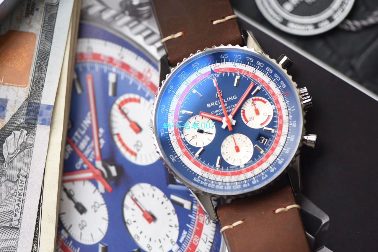 【V9 Factory 1:1精仿手表】 Breitling 航空计时1 B01计时43RANAM泛美航空特别版AB01212B1C1X1 wrist watch  / BL135