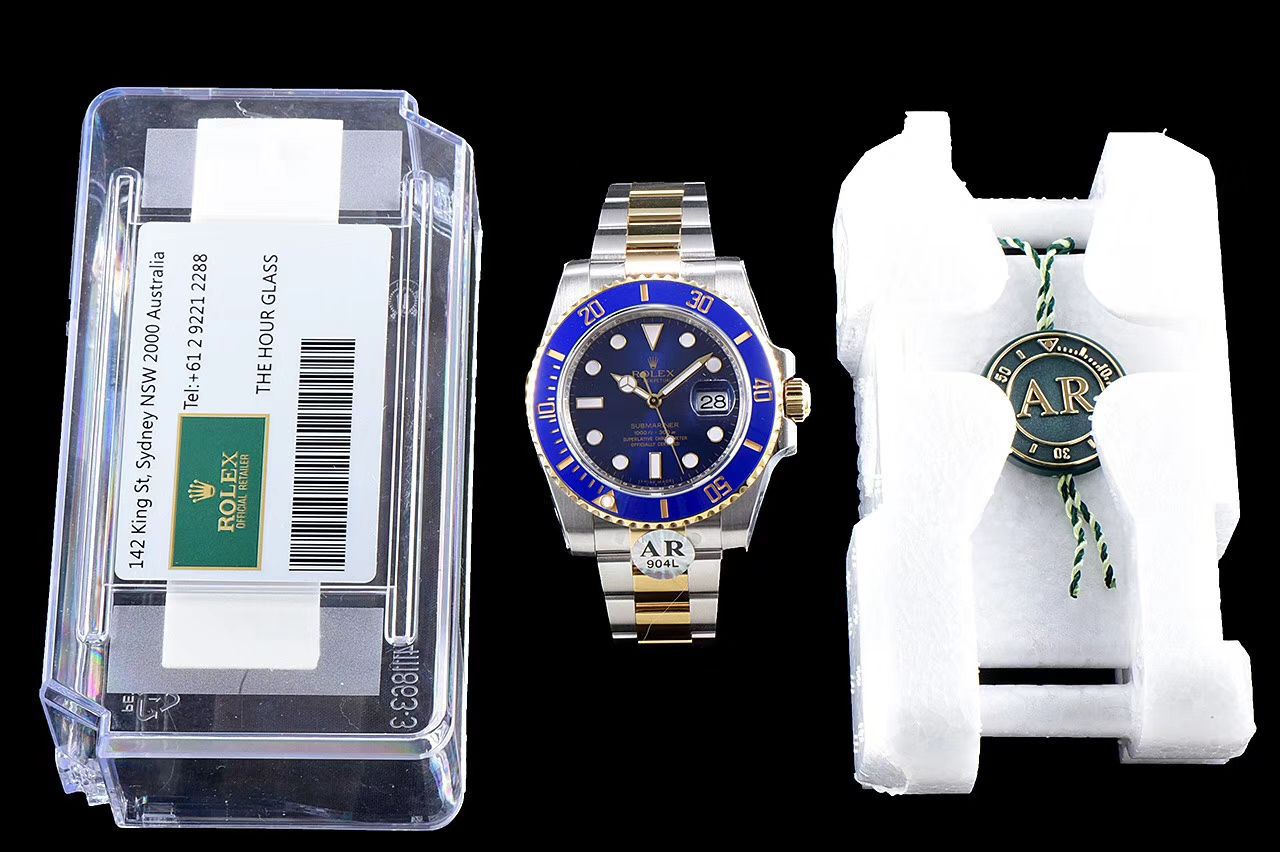 【AR Factory 官网超A高仿V3版本】 Rolex  Submariner 型系列116613LB-97203，116613-LN-97203间金蓝黑 wrist watch  / R258