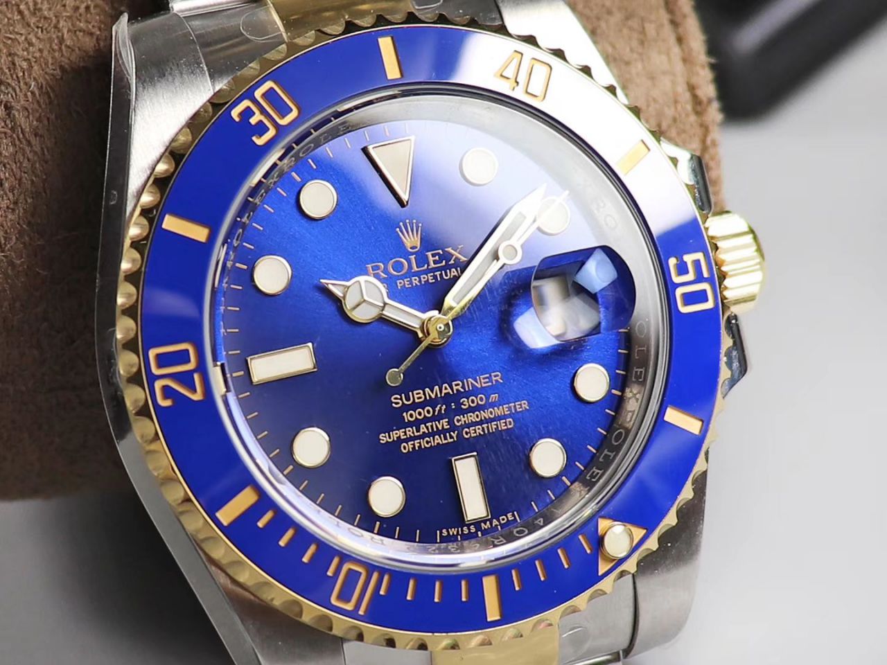 【AR Factory 官网超A高仿V3版本】 Rolex  Submariner 型系列116613LB-97203，116613-LN-97203间金蓝黑 wrist watch  / R258