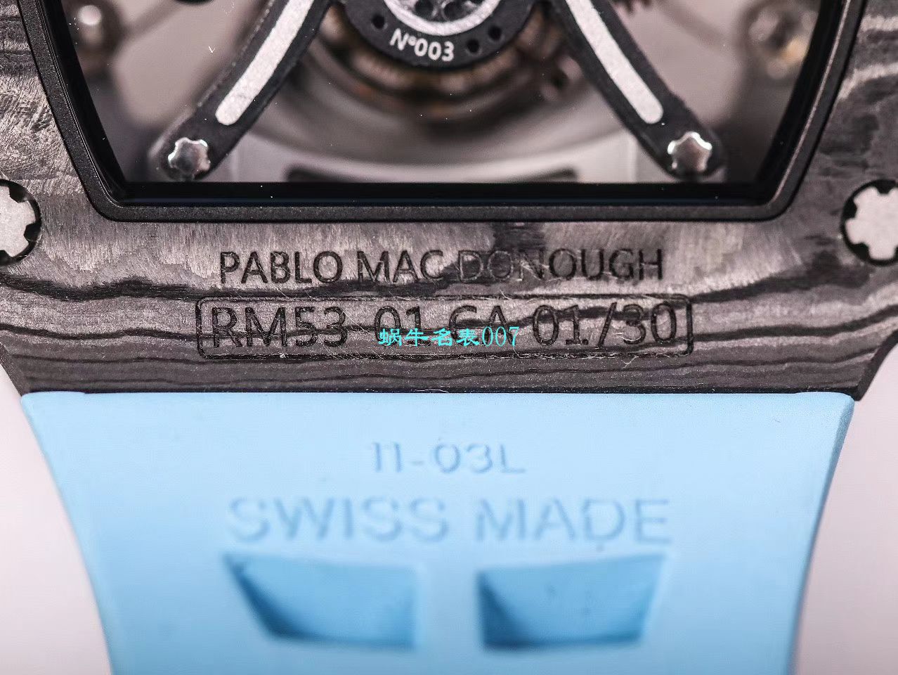 【JB Factory  RICHARD MILLE 复刻高仿手表】Richard Mille男士系列RM 53-01 PABLO MAC DONOUGH Tourbillon  wrist watch  / RM 53-01