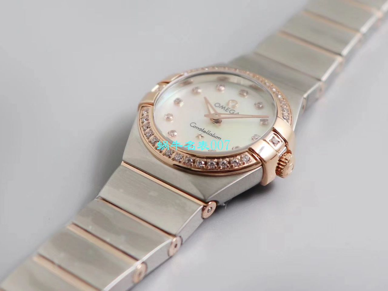 【8848 Factory 官网复刻表】OMEGA女装 Constellation 小号24/27mm 超级版本2粒南非真钻镶嵌字面 / M661