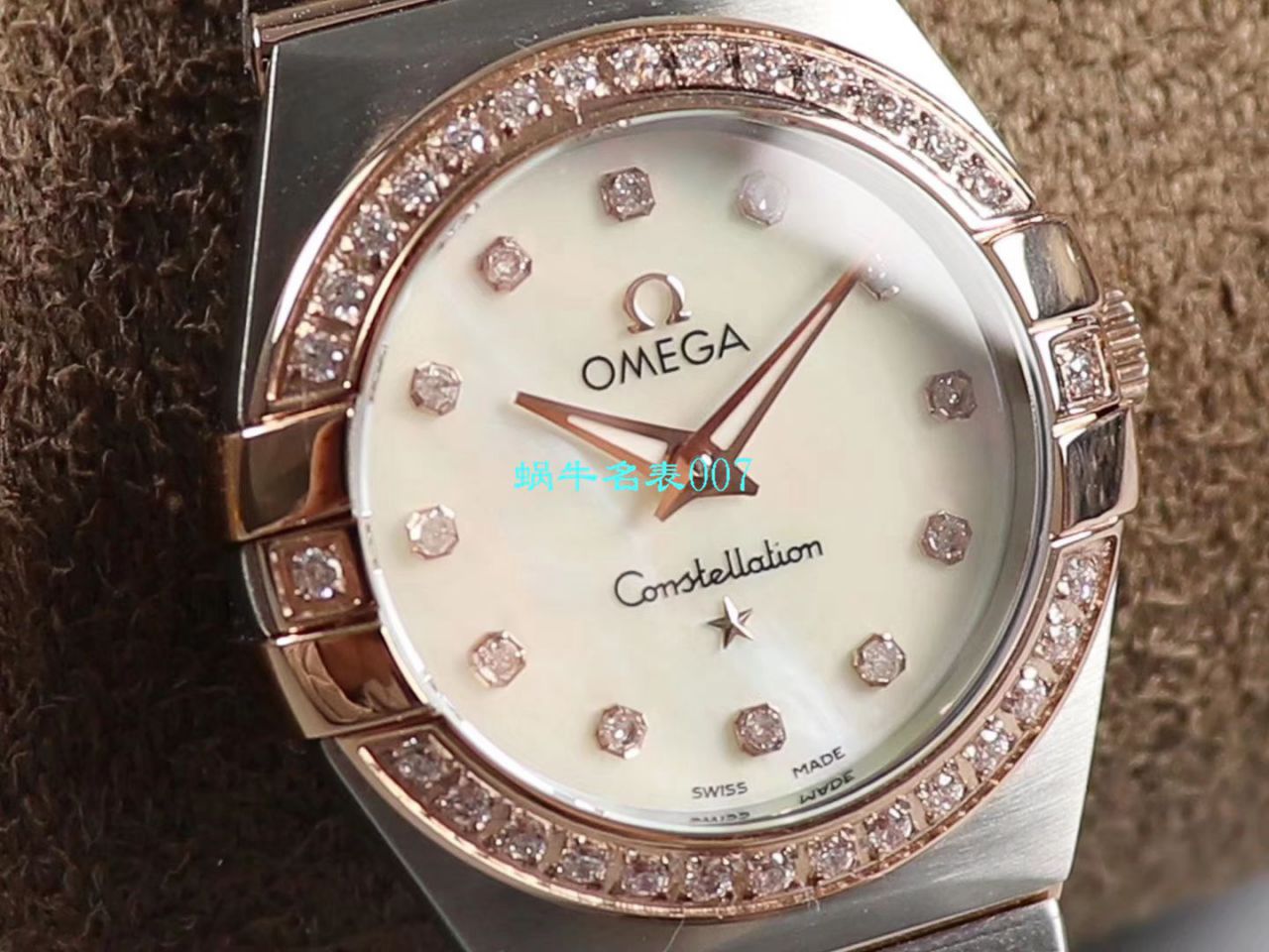 【8848 Factory 官网复刻表】OMEGA女装 Constellation 小号24/27mm 超级版本2粒南非真钻镶嵌字面 / M661